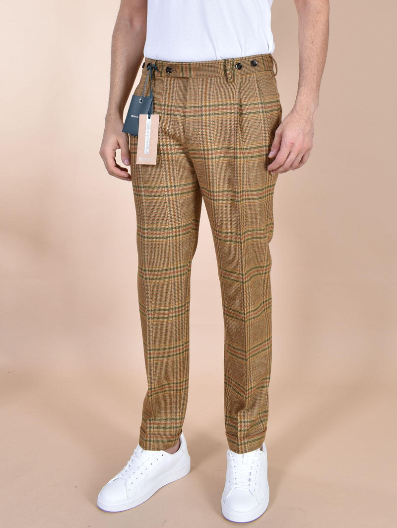 Pantalone Berwich barber principe galles ocra AM172501 BERWICH
