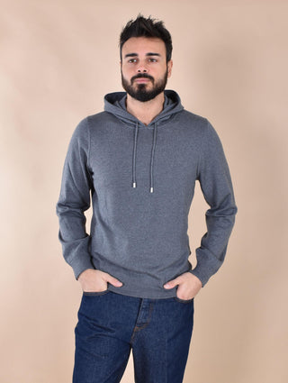 Maglia Cappuccio Gran Sasso Athleisure grigio 57122 14801089 GRAN SASSO