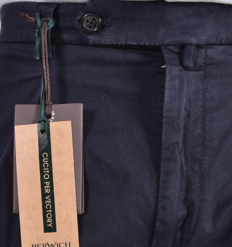 Pantalone Berwich cotone stretch blu 