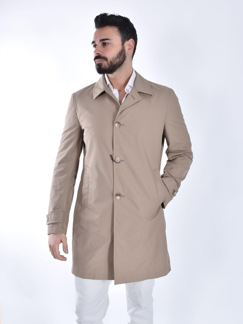 Cappotto primaverile Tagliatore Nolan Spolverino beige 