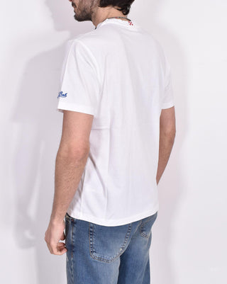 T-shirt Mc2 Saint Barth Lost in Saint Barth bianca 0076801 MC2 SAINT BARTH