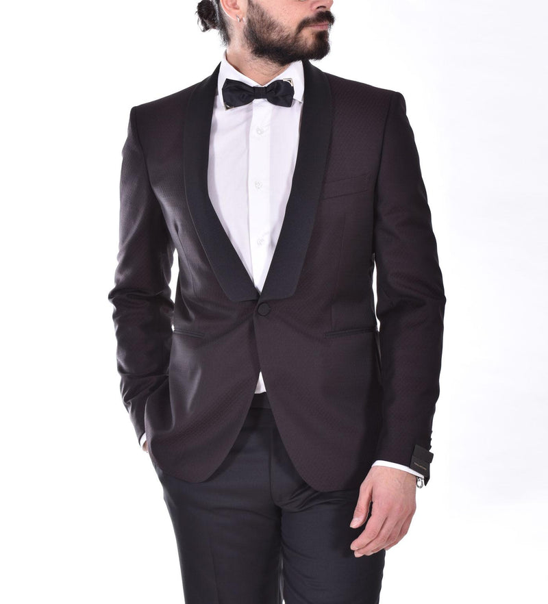 Abito Smoking Tagliatore bordeaux 