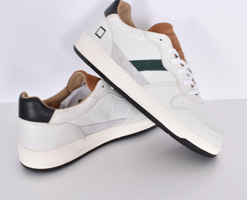Sneakers DATE court 2.0 vintage bianco cuoio M431-C2-VNWI D.A.T.E.
