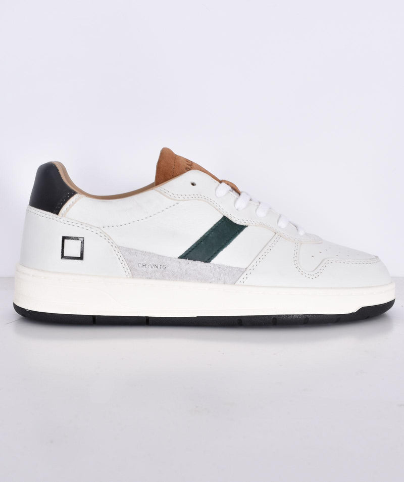 Sneakers DATE court 2.0 vintage bianco cuoio M431-C2-VNWI D.A.T.E.