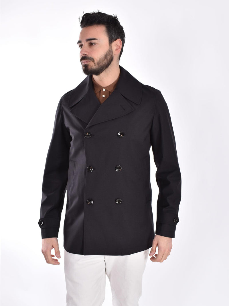 Cappotto doppiopetto Outfit Italy nero 