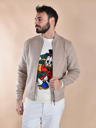 Giubbotto Mc2 Saint Barth Camden lana college beige CAMDEN11 MC2 SAINT BARTH