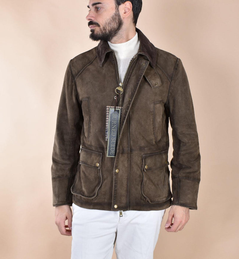 Giubbotto jack Leather caccia camoscio Balmoral BALMORAL651 THE JACK LEATHERS