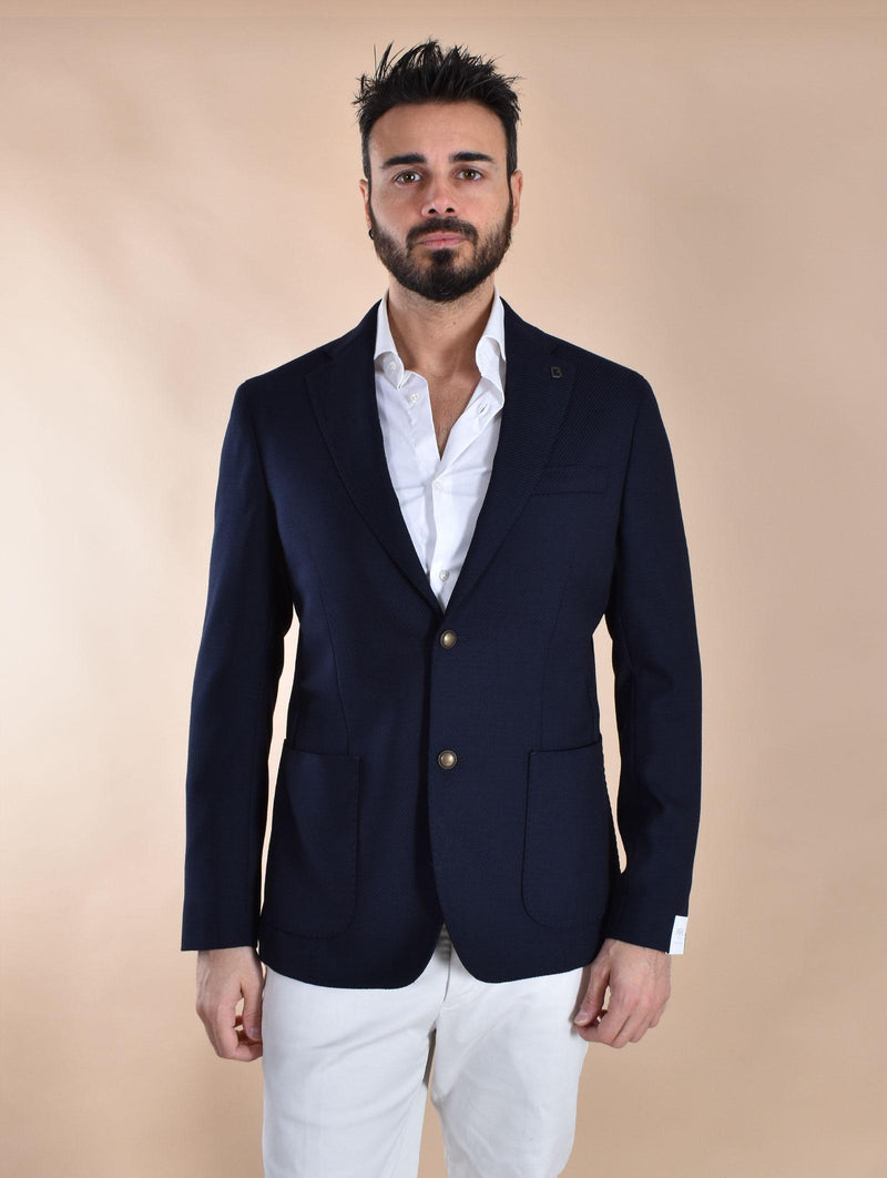 Giacca Breras lana vergine Venezia blu VENEZIATGM143 BRERAS Milano