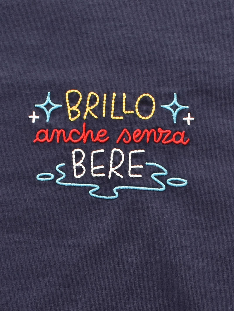 T shirt Mc2 Saint Barth brillo senza bere blu 0520761 MC2 SAINT BARTH