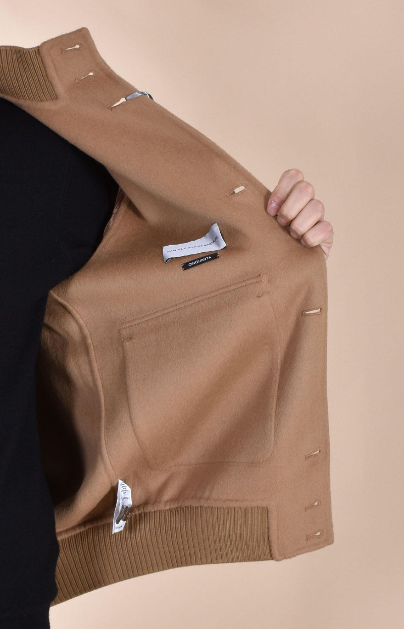 Giubbino Daniele Alessandrini bomber cammello J00401 DANIELE ALESSANDRINI