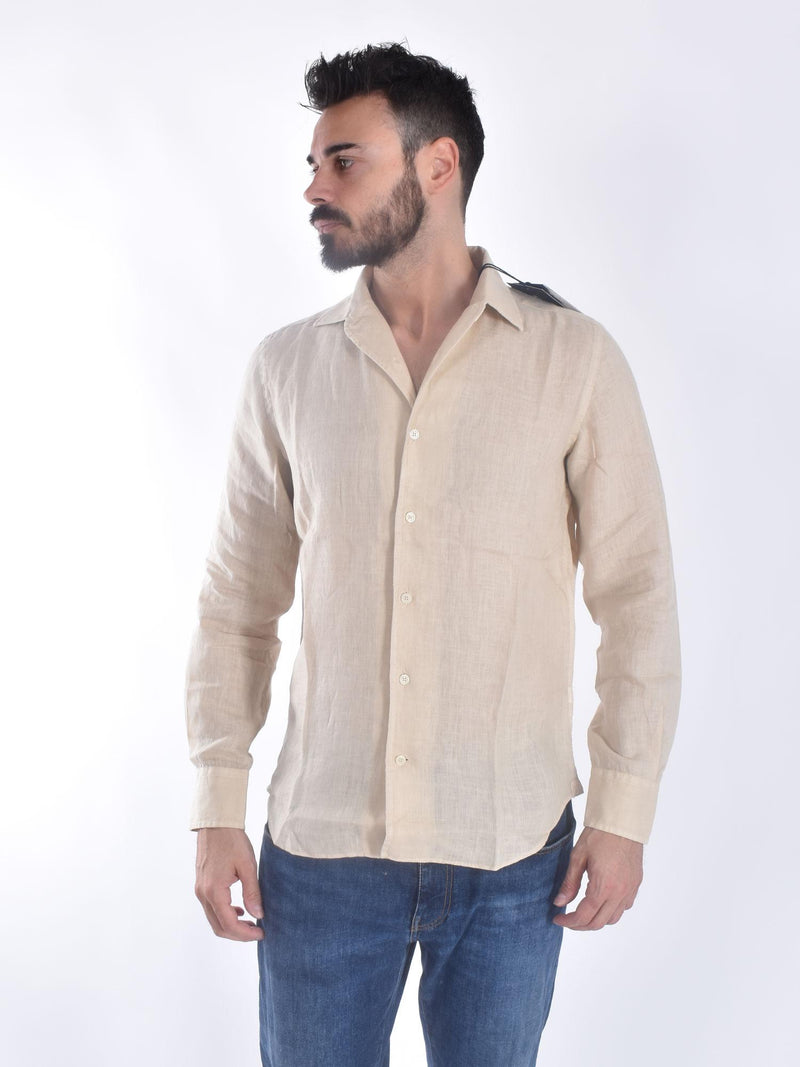 Camicia Mc2 Saint Barth Raphael beige lino 