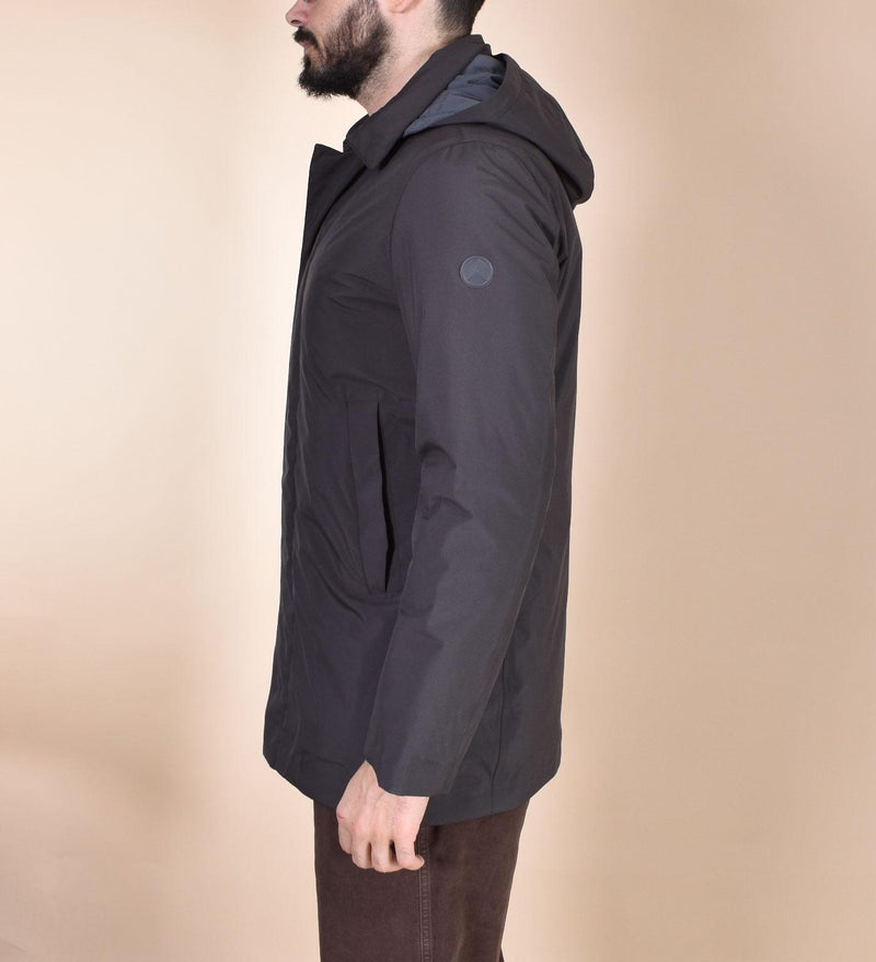 Spolverino People of Shibuya cappotto Takuya marrone cappuccio PM773290 People of Shibuya