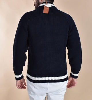 Giubbotto Circolo 1901 college bomber lana blu CN51641123 CIRCOLO 1901