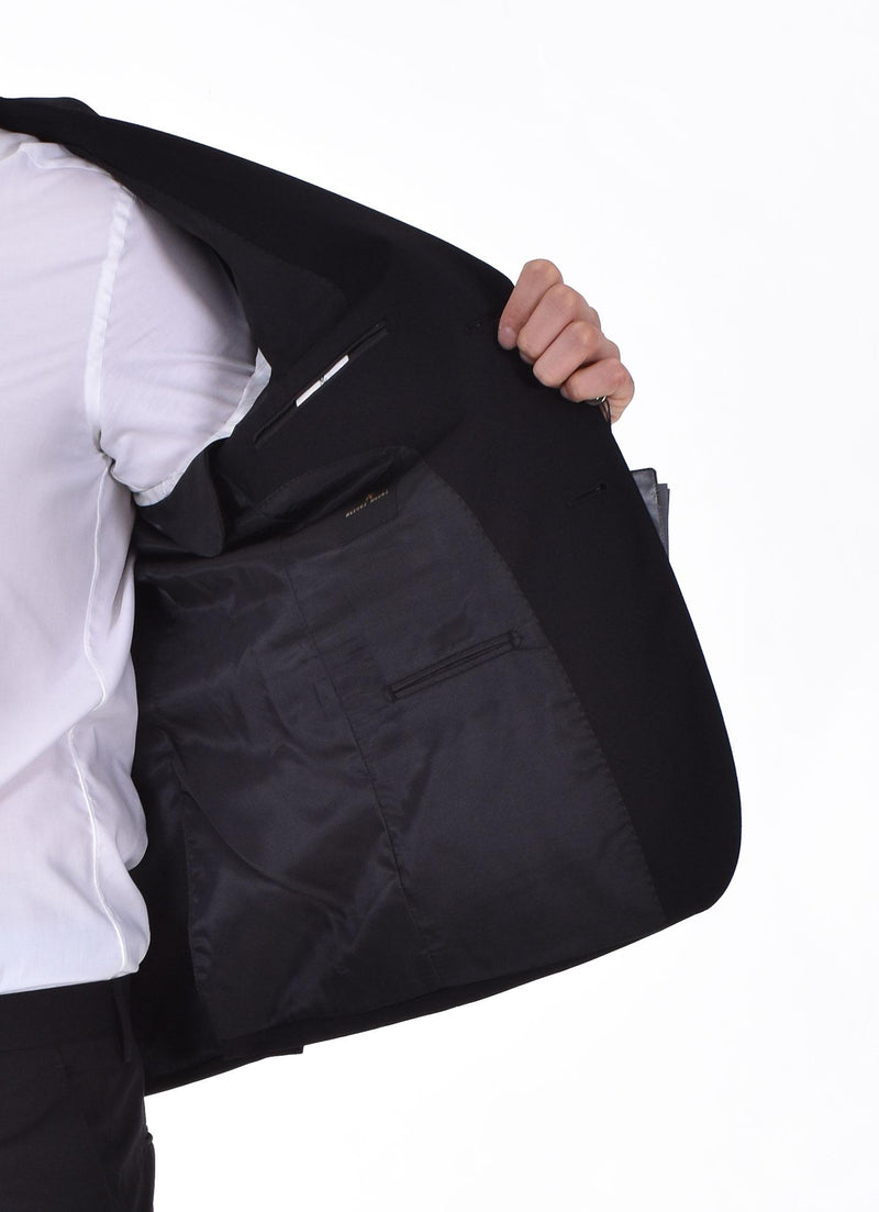 Abito Marcel Morel nero  slim 2 bottoni AB0118-AY24001 Marcel Morel