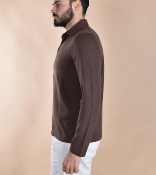 Camicia Tagliatore lana vergine Iago marrone IAGO177 TAGLIATORE