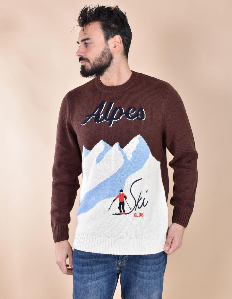 Maglia Mc2 Saint Barth marrone alpes ski 0006418 MC2 SAINT BARTH