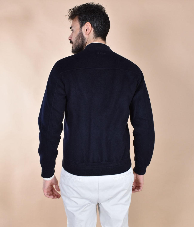 Giubbotto Mc2 Saint Barth Camden lana college blu CAMDEN61 MC2 SAINT BARTH