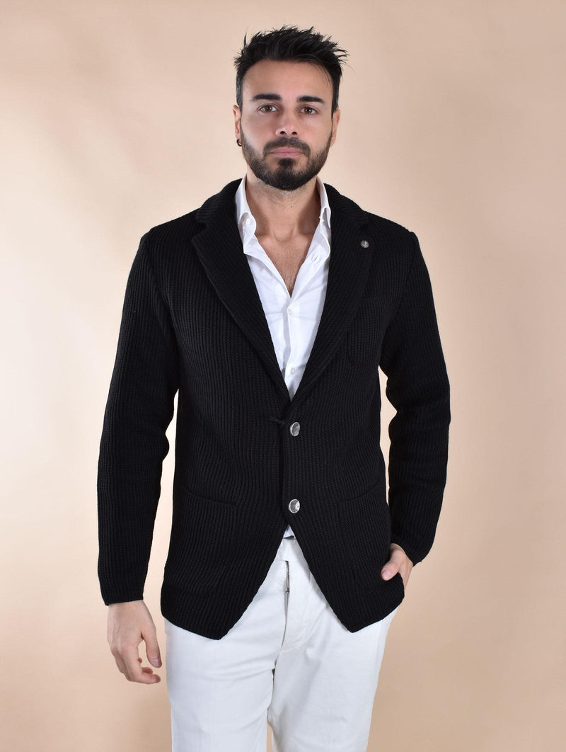 Giacca maglia Officina 36 nera CUBG BG6301 OFFICINA 36