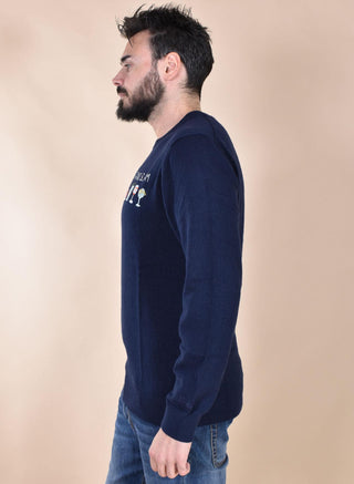 Maglia MC2 Saint Barth blu grand slam drink 0349161 MC2 SAINT BARTH