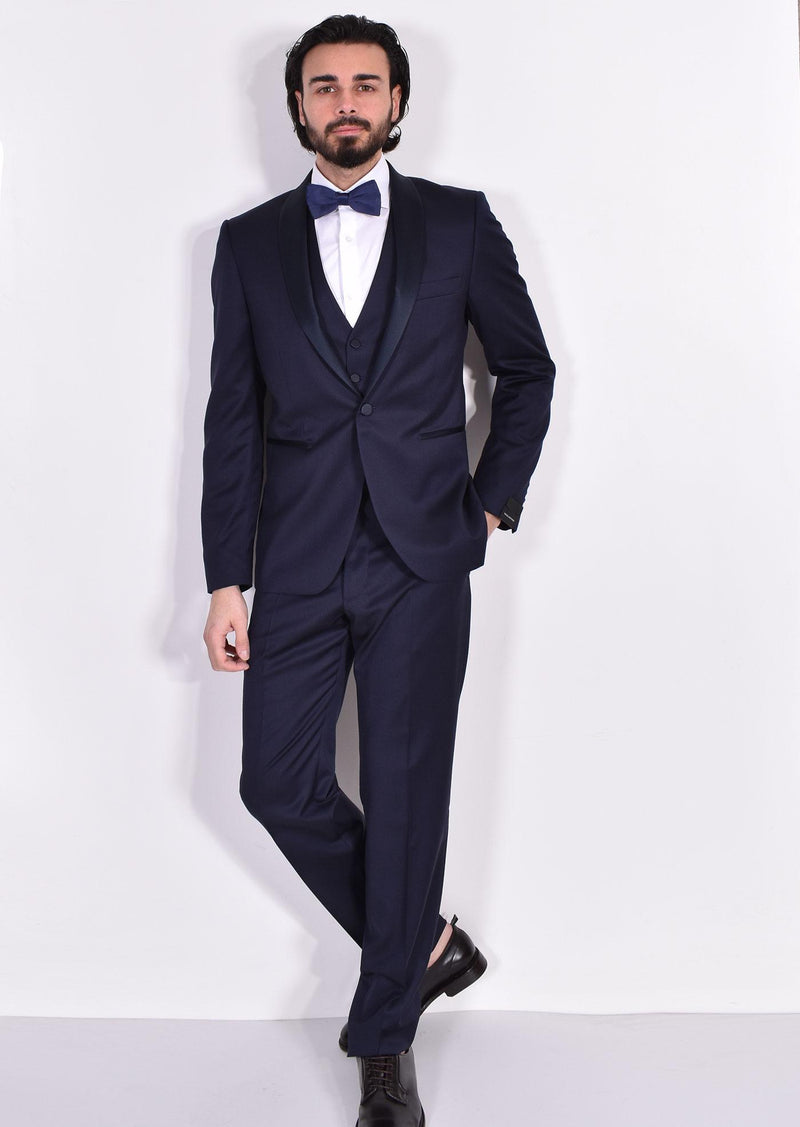 Abito Tagliatore smoking sciallato gilet blu EFBR18A01 EFBR18A015014 TAGLIATORE