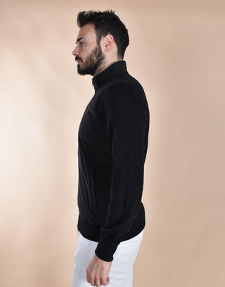 Maglia Gran Sasso zip Athleisure nero 57127 14815099 GRAN SASSO