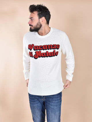 Maglia Mc2 Saint Barth Vacanze di Natale bianca 0222610 MC2 SAINT BARTH