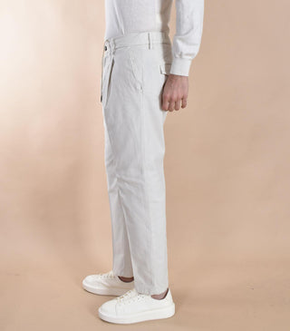 Pantalone Be Able new Riccardo bianco talco DHP03 BE ABLE