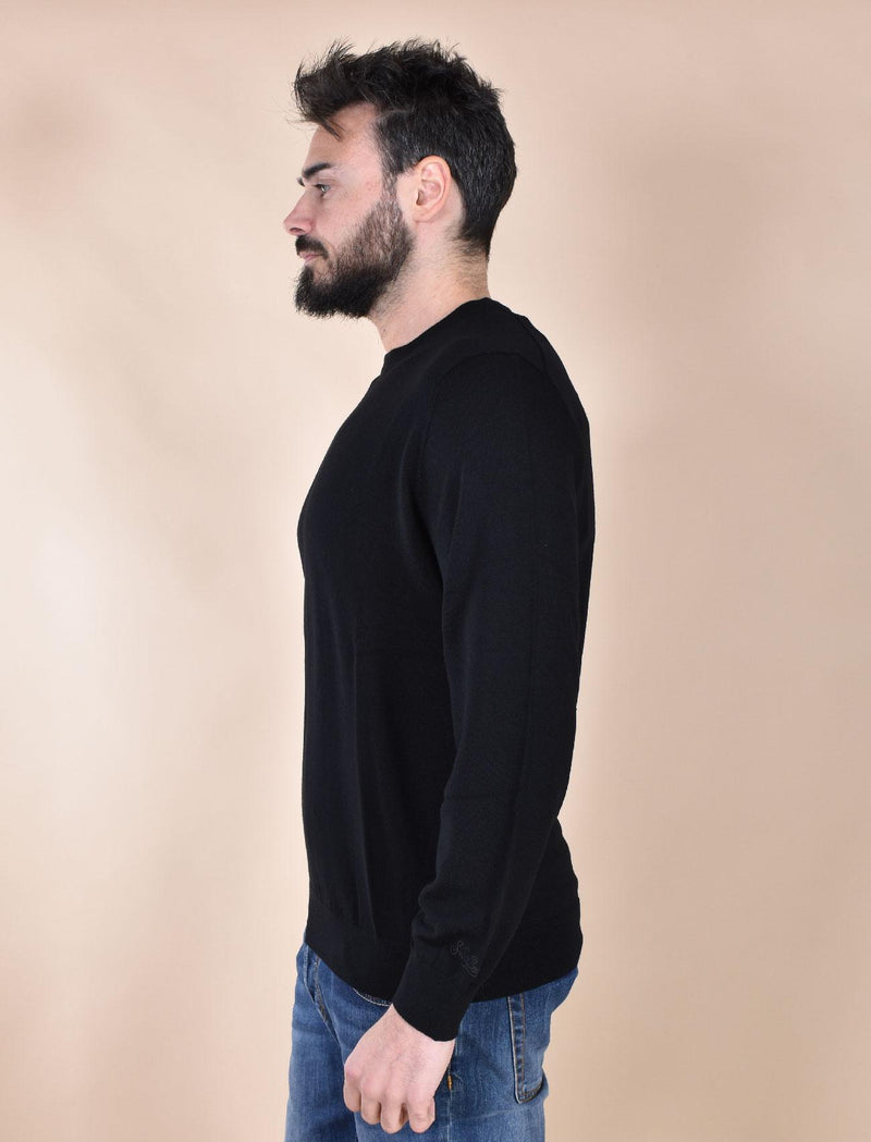 Maglia Mc2 Saint Barth nera Regent merino extrafine REGENT MERINO00 MC2 SAINT BARTH