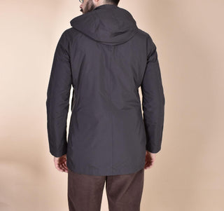 Spolverino People of Shibuya cappotto Takuya marrone cappuccio PM773290 People of Shibuya