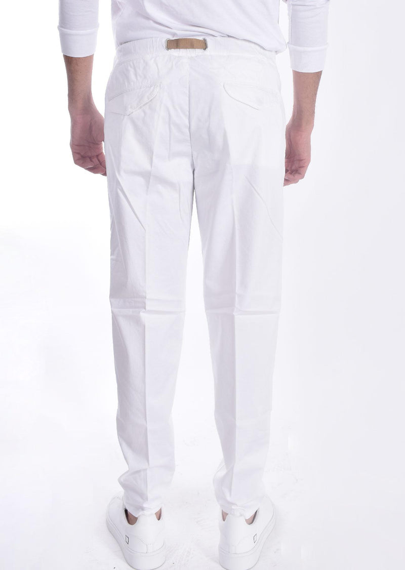 Pantalone Whitesand elastico in vita bianco 