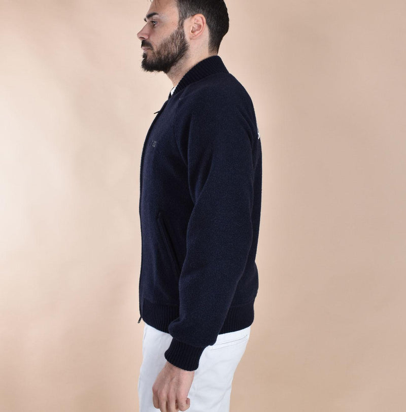 Giubbotto Circolo 1901 bomber college blu Raglan CN51010090 CIRCOLO 1901