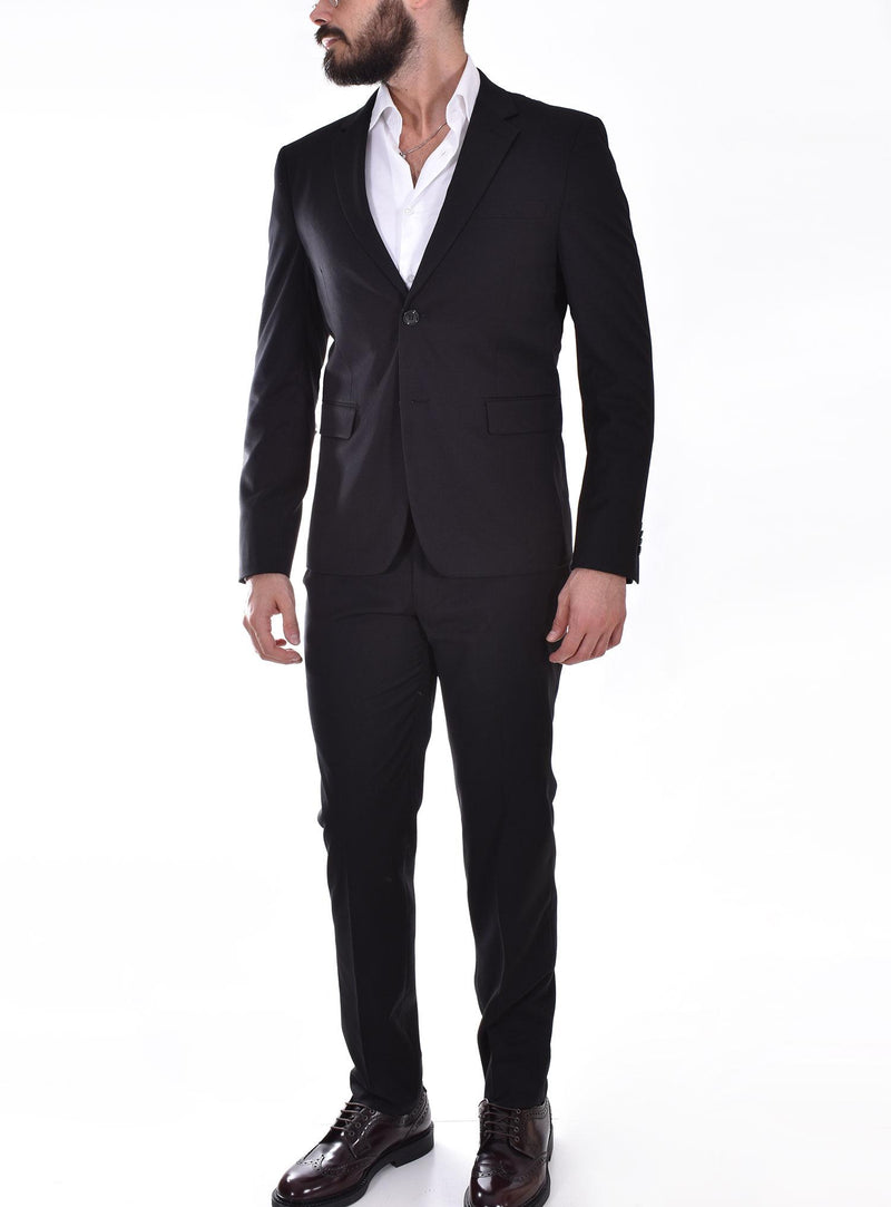 Abito Marcel Morel nero  slim 2 bottoni AB0118-AY24001 Marcel Morel