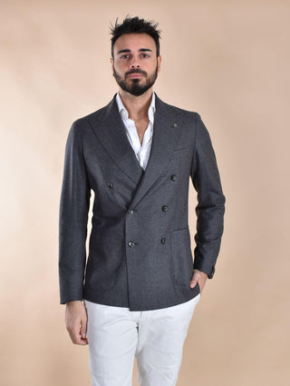 Giacca Tagliatore doppiopetto grigio  lana vergine 1SMC20K 550012S3082 TAGLIATORE