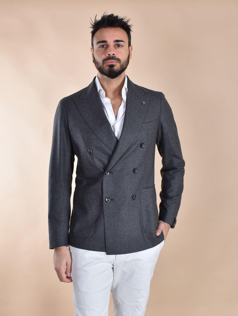 Giacca Tagliatore doppiopetto grigio  lana vergine 1SMC20K 550012S3082 TAGLIATORE