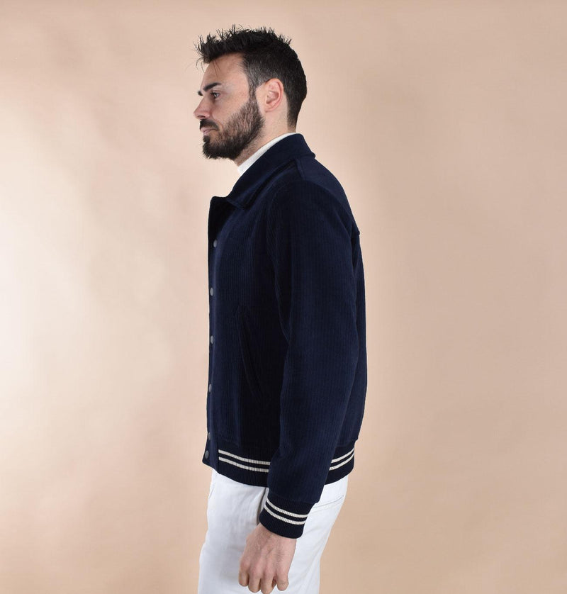 Giubbotto Circolo 1901 blu Varsity Corduroy CN4967007 CIRCOLO 1901