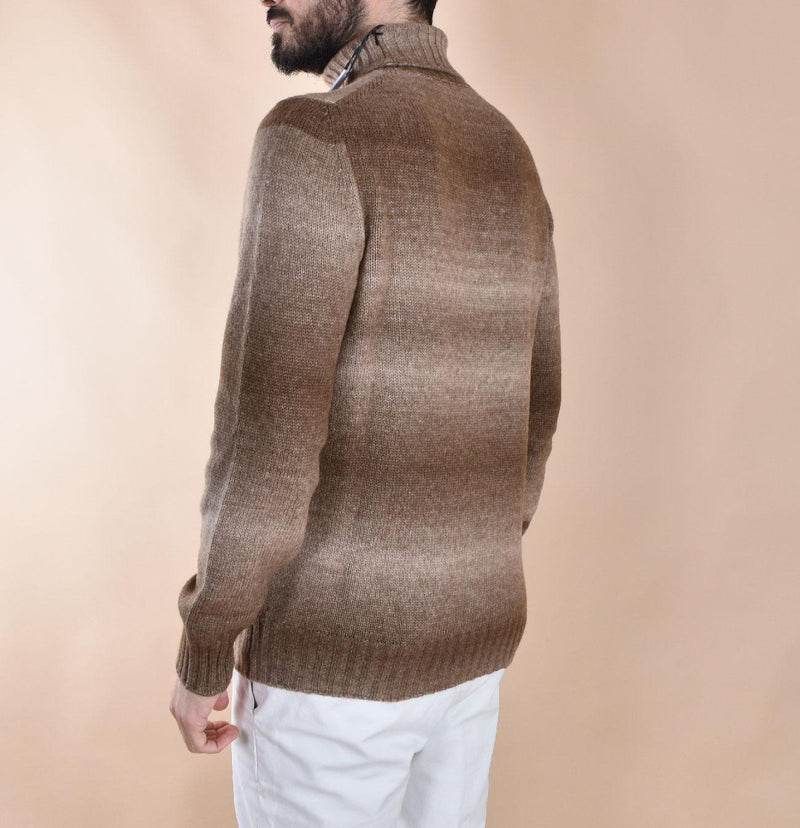 Maglia dolcevita Gran Sasso marrone sfumature 13868 18900130 GRAN SASSO