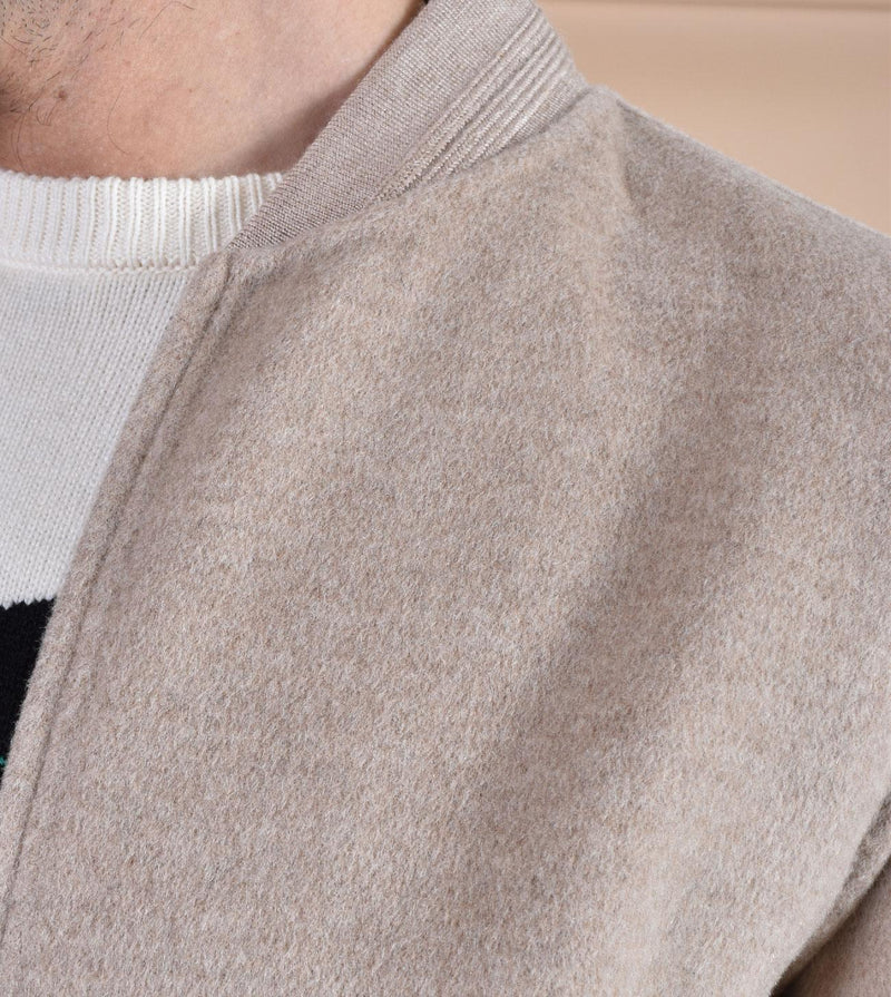 Giubbotto Mc2 Saint Barth Camden lana college beige CAMDEN11 MC2 SAINT BARTH