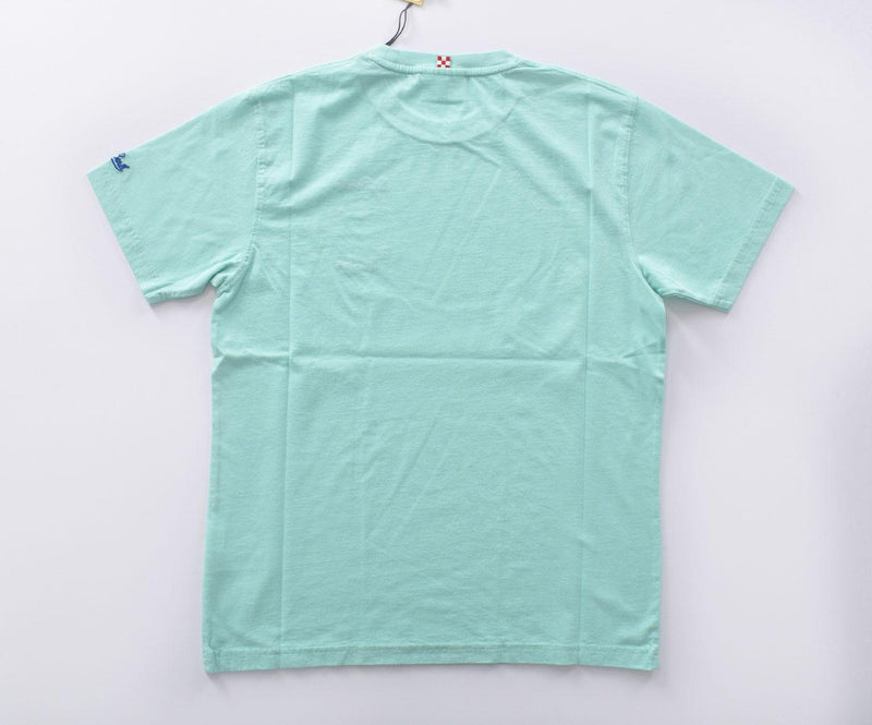 T-shirt Mc2 Saint Barth verde acqua Peanuts Snoopy wave surf 