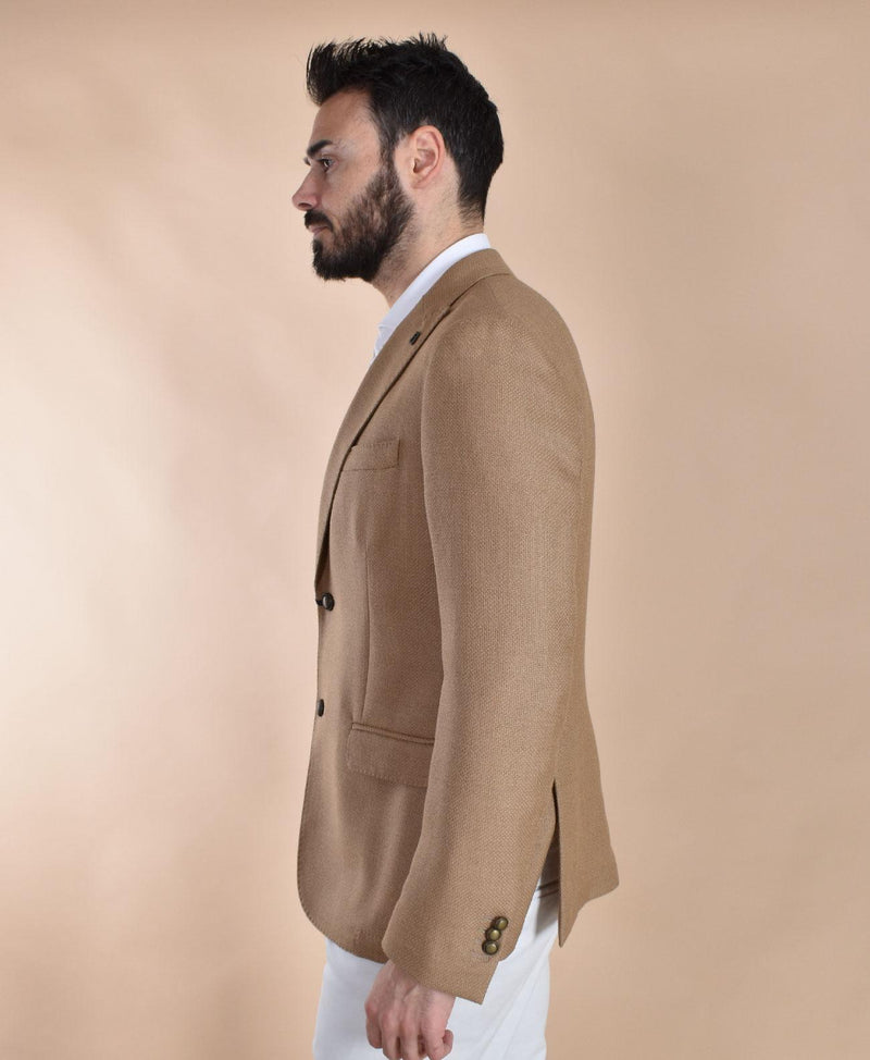 Giacca Breras Milano cammello Aquila lana vergine AQUILAGA470 BRERAS Milano