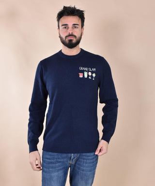 Maglia MC2 Saint Barth blu grand slam drink 0349161 MC2 SAINT BARTH