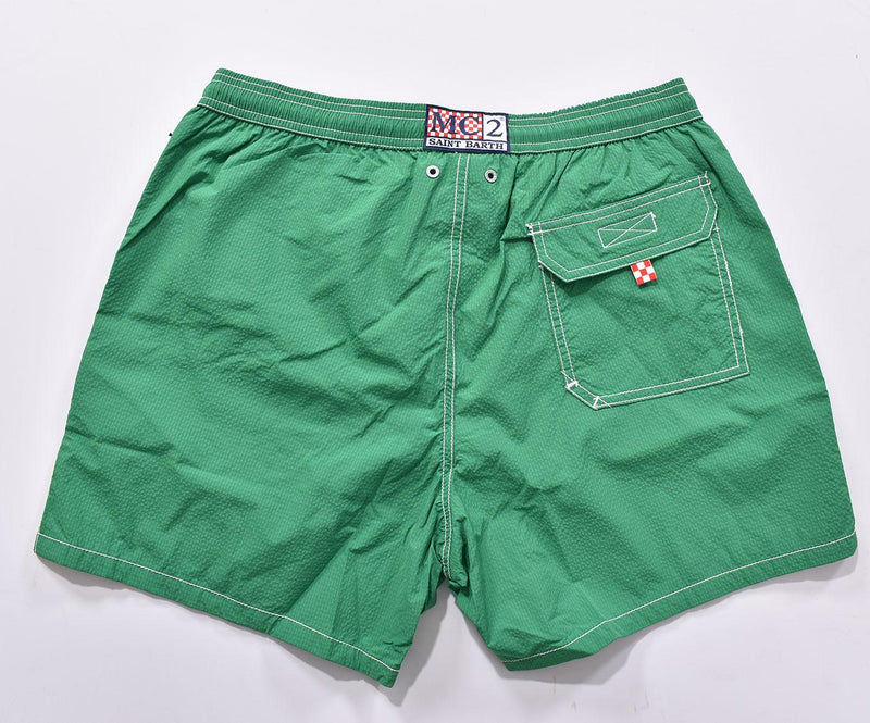 Costume Mc2 Saint Barth seersucker verde 0365857 MC2 SAINT BARTH