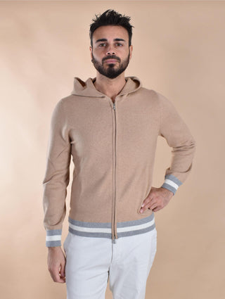 MAglia felpa Gran Sasso cashmere lana beige 57180 19648126 GRAN SASSO