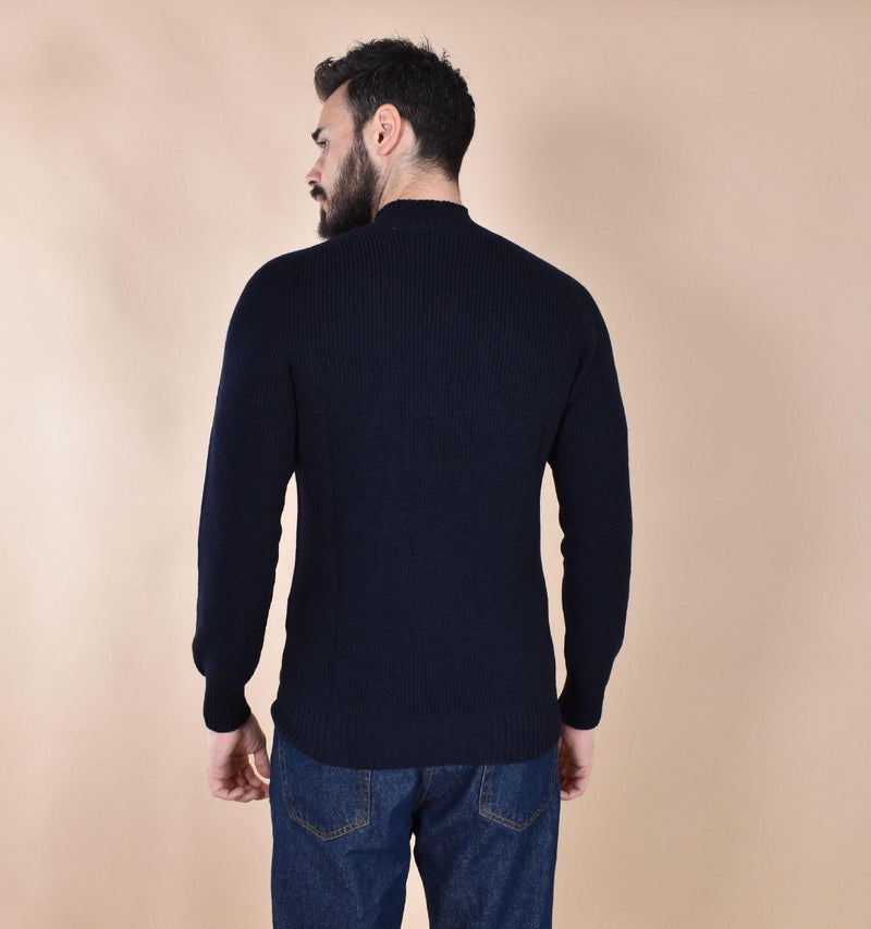Maglia Gran Sasso lupetto blu notte Rain Wool 24118 24601598 GRAN SASSO