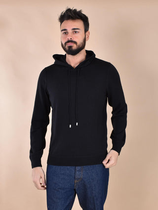 Maglia Cappuccio Gran Sasso Athleisure nero 57122 14801099 GRAN SASSO