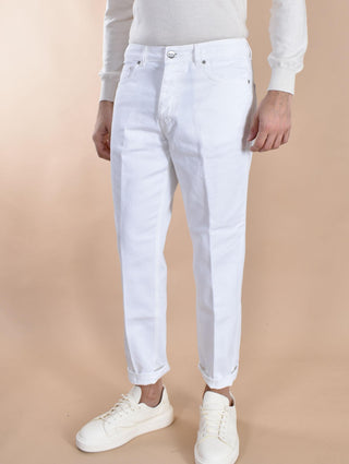 Jeans Be Able Leonardo shorter bianco Bull LEO BULL01 BE ABLE