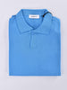 Polo Gran Sasso scollo V blu chiaro