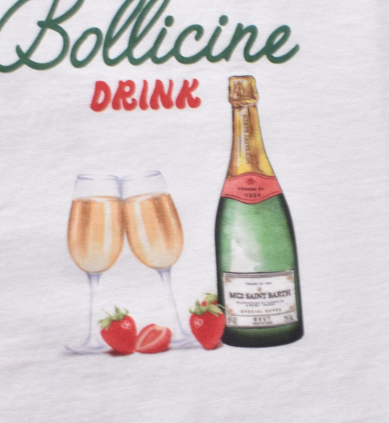 T-shirt Mc2 Saint Barth Bollicine drink Champagne 