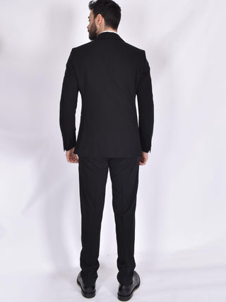 Abito Simbols smoking sciallato nero A10900L90 SIMBOLS