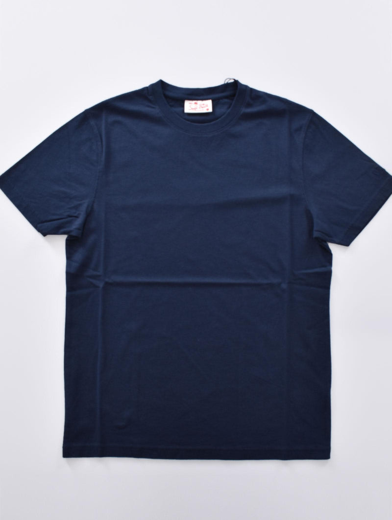 T-shirt Mc2 Saint Barth tinta unita blu 