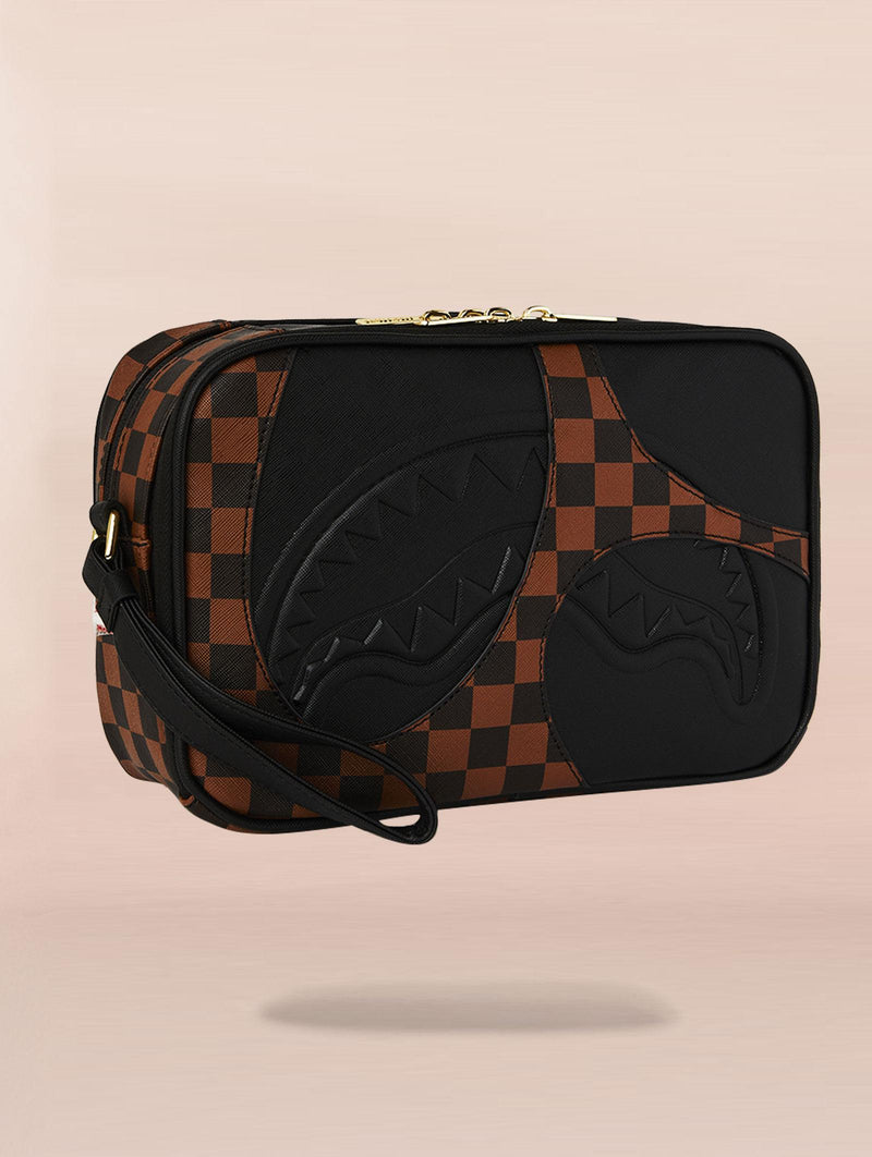 Pochette Sprayground jetstream brown toiletry beauty case 